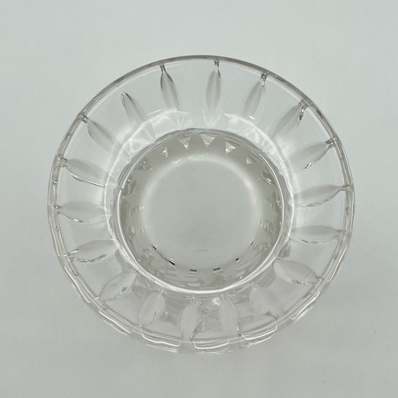 Gorham Angels Of Peace Crystal Pillar Candle Holder Frosted Germany Christmas - Picture 10 of 13